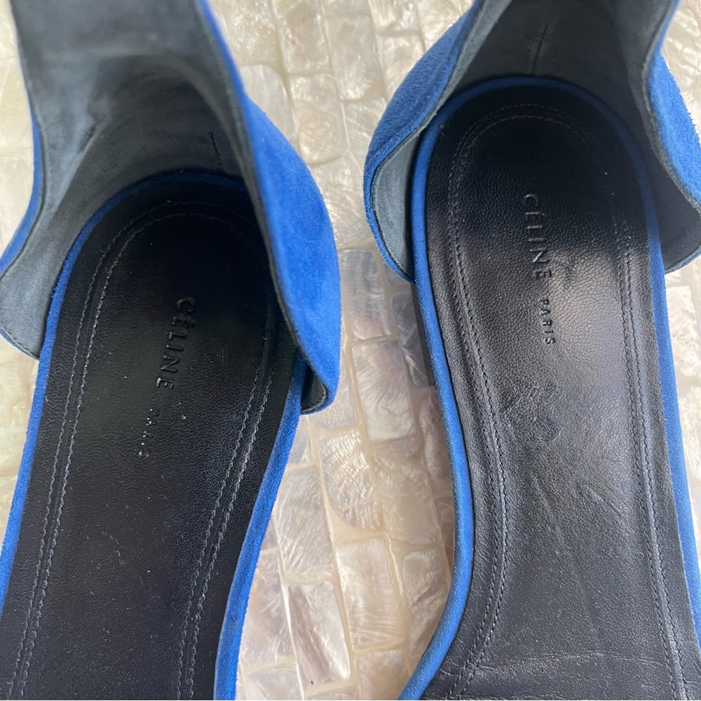 CÉLINE Paris blue suede sandals - Picture 3 of 12